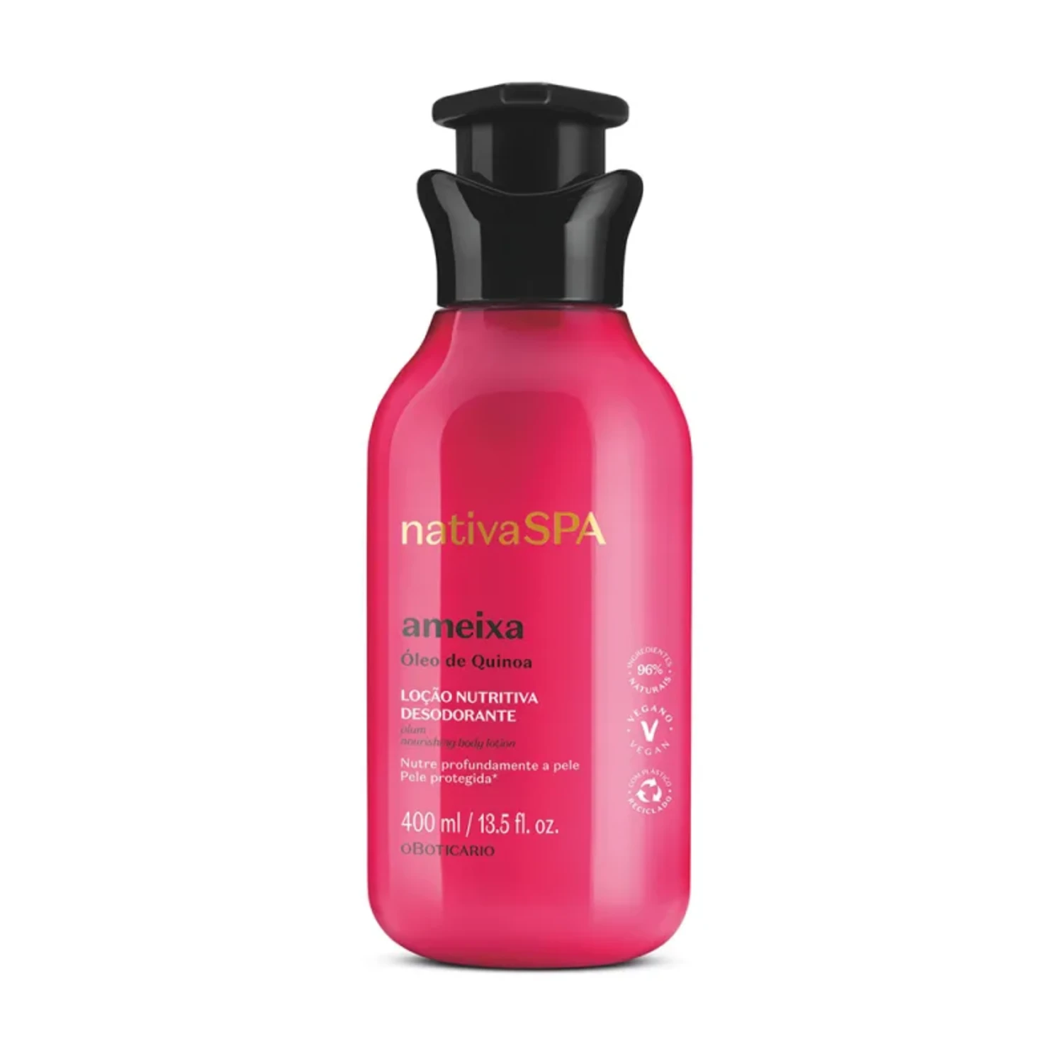 Loção Hidratante Nativa SPA Ameixa 400ml O Boticário | PerfuMogi Mogi das Cruzes Loção Hidratante Desodorante Corporal Nativa SPA Ameixa 400ml O Boticário – PerfuMogi