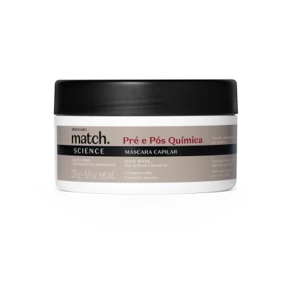 Máscara Capilar Match Science Pré e Pós-Química 250g | PerfuMogi Mogi das Cruzes Máscara Capilar Match Science Pré e Pós-Química 250g O Boticário disponível na PerfuMogi em Mogi das Cruzes, tratamento intensivo para cabelos danificados.