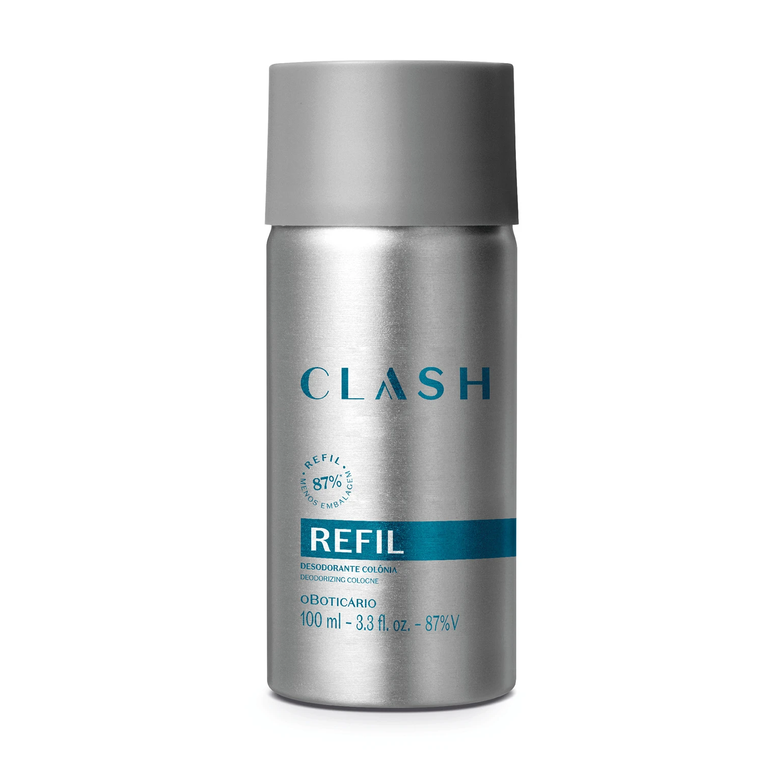 Refil Clash Desodorante Colônia 100ml | PerfuMogi Mogi das Cruzes Refil Clash Desodorante Colônia 100ml disponível na PerfuMogi em Mogi das Cruzes – perfume masculino marcante, duradouro e sustentável.
